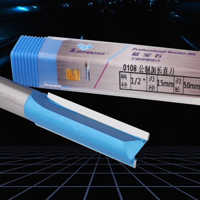 Διπλό Flute Straight Router Bits Πολυλειτουργικό Anti Abrasion