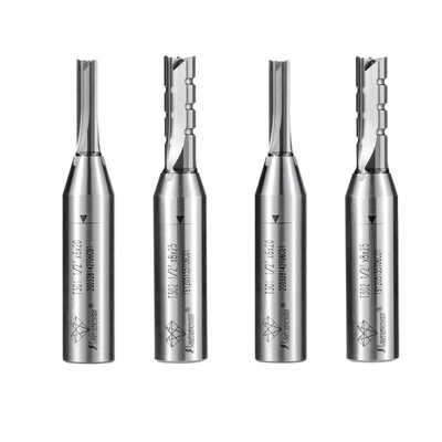Ακατέργαστη TCT ευθεία bit 12,7mm Shank Router bits ευθεία φρέσκας cutter CNC εργαλεία μηχανών