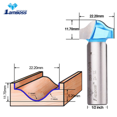 Lamboss Trim Bit για ξυλοκόπηση OEM CNC Trim Router Bit 1/2 