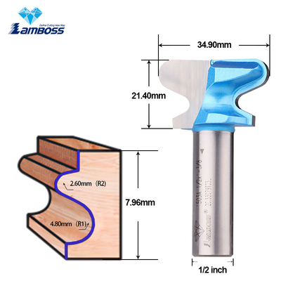 Lamboss A Double Finger Bit Trimming Milling Cutter Dovetail Router Bit για την ξυλουργική εργασία