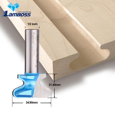 Lamboss End Mill Router Bit για ξύλινο δόντι Router Bit ένα διπλό δάχτυλο Bit